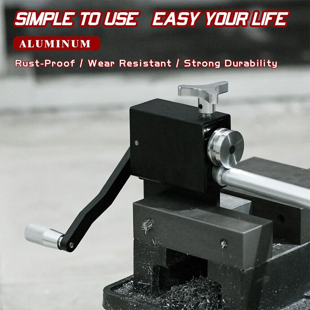 Qiilu Tube Pipe Beader Tool, Intercooler Pipe Bead Form Roller Machine, Steel Tube Pipe Beading Tool for 5/8" and Larger Pipes
