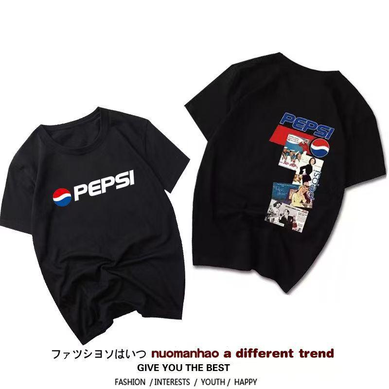 New Coca Cola Collaborative Fanta Sprite Short Sleeve TShirt Unisex Couples Fashion Cotton Summer Casual Print 2026 New Tees