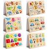 Shape Matching Hand Grab Boards Toys Montessori Tangram Jigsaw Game  Children
