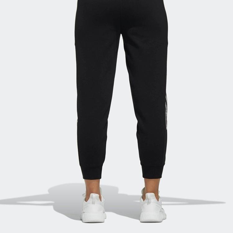 Adidas Neo W Ce 3S 7/8 Tp Slim Fit Straight Leg Mid Rise Nine Point Knitted Sports Pants Women Pants Black DW7997