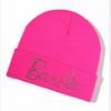 Solid Fashionable Color Knitted Hat With Alphabet Rhinestone Decor For Daily