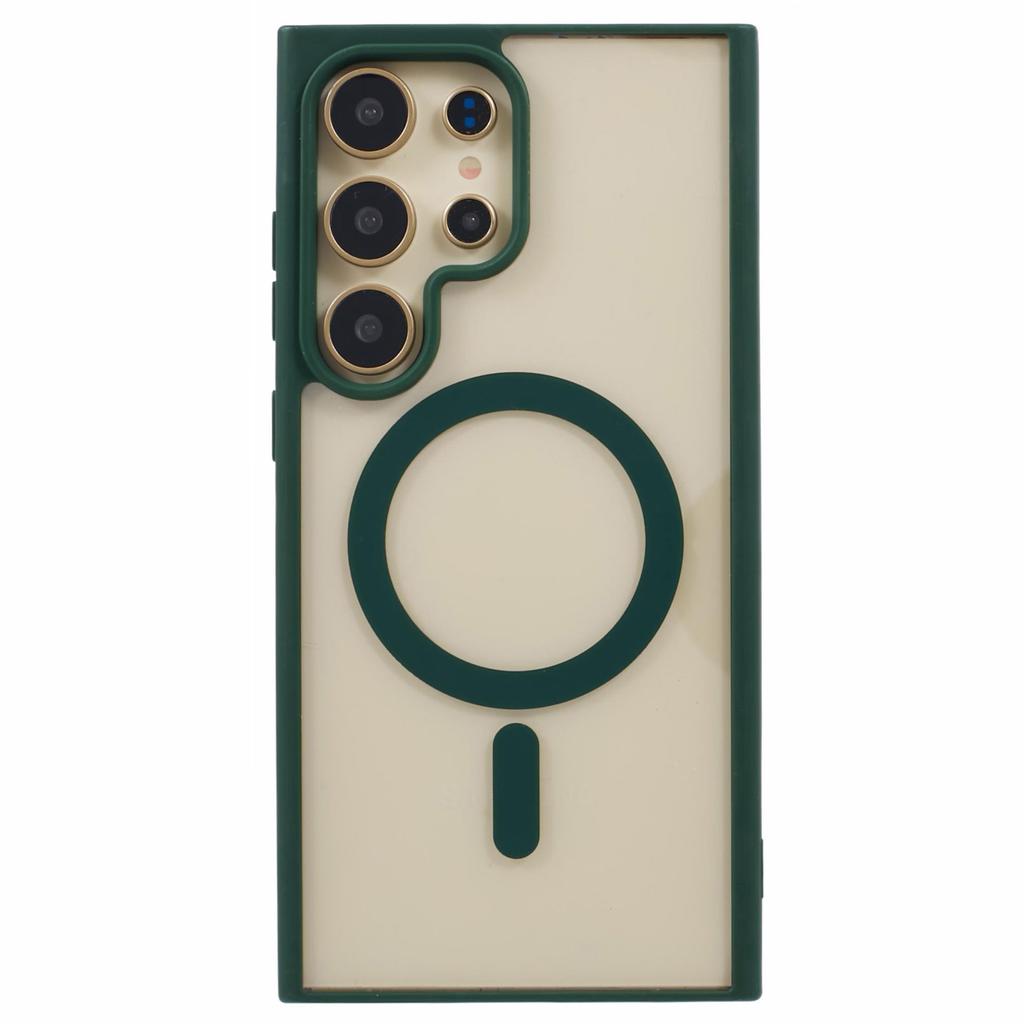 For Samsung Galaxy S23 Ultra Case Magnetic Case Shockproof PC+TPU Clear Phone Cover