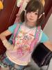 Japanese Camisetas Y2k Tops Sweet T Shirts Women's Clothing Cartoon Print Cute Tees 2025 Ropa Mujer Fashion Casual Summer Tshirt