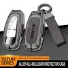Car TPU Zinc Alloy Key Case Bag For Suzuki S-Cross Eitrga Swift Car KeyChain Car Metal Key Shell Interior Decoration Accessories
