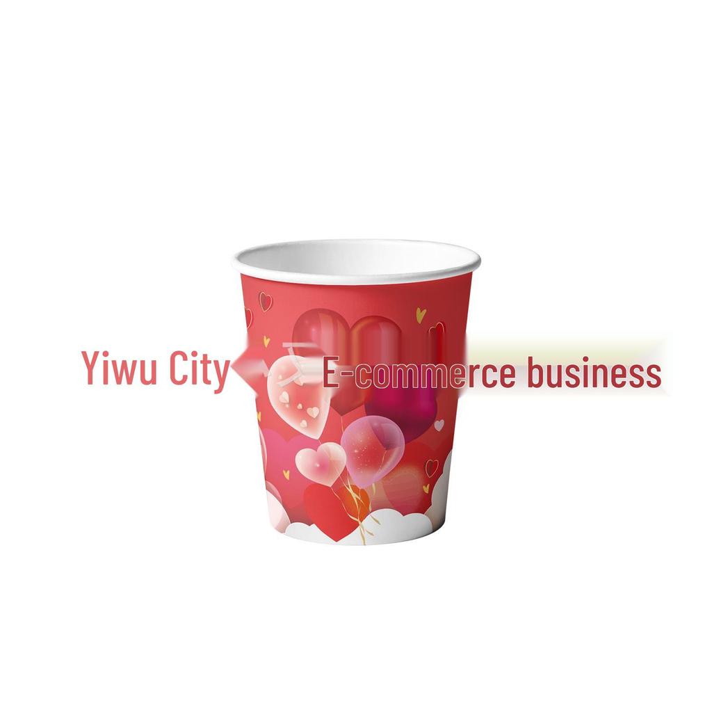 Valentine's Day Love Theme Party Set: Plates, Cups, Napkins, Tablecloth, and Decorations
