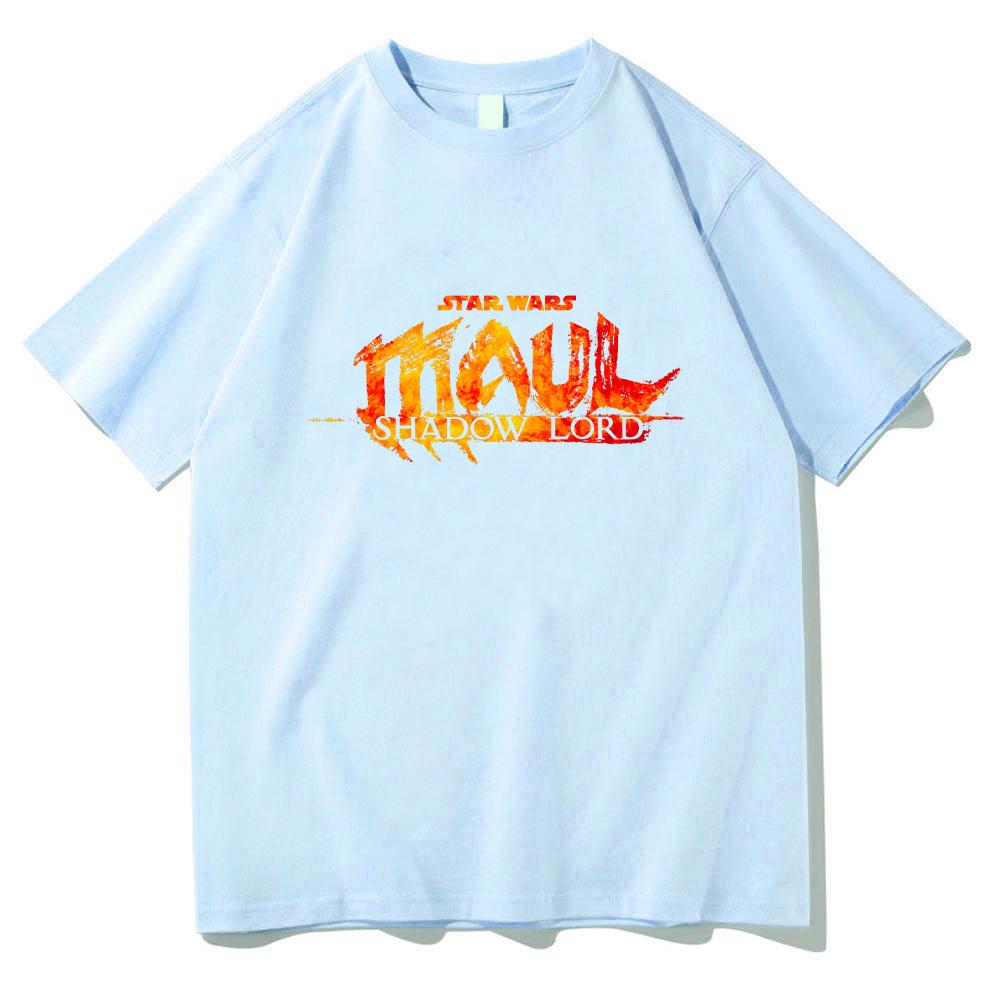 Star Wars Maul Shadow Lord Logo T Shirts Unisex Comfortable Cotton Tees Fashion Pattern Clothing Casual High Street Clothes