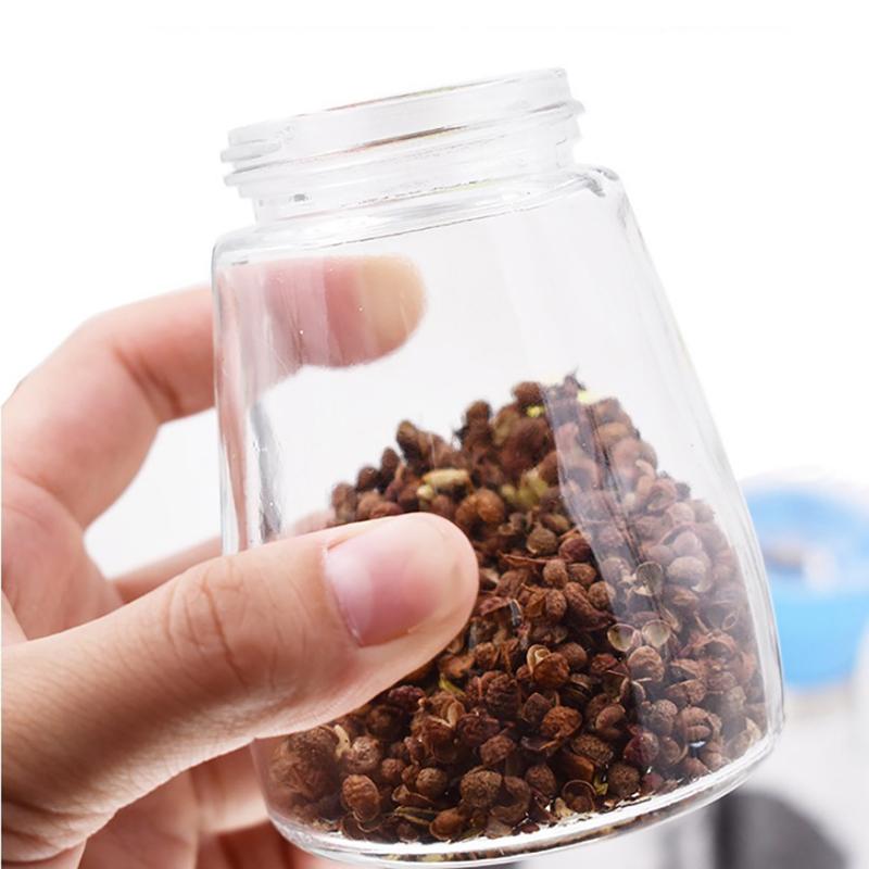 Manual Salt Pepper Mill Grinder Seasoning Bottle Spice Grinding Containers Adjustable Mill Shakers Kitchen Gadgets