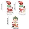Wooden Xmas Ornaments Santa Claus Snowman Christmas Home Decoration  Year Desktop Decor Navidad
