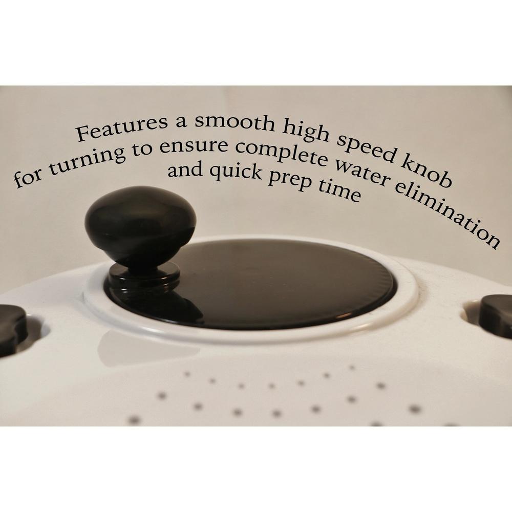 Salad Spiinner with Locking and Straining Lid 4.5 Qt