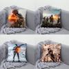 B-Battlefield 6 Pillowcases Bedroom Living Room Sofa Home Decor Polyester Cushion Cover with Zipper