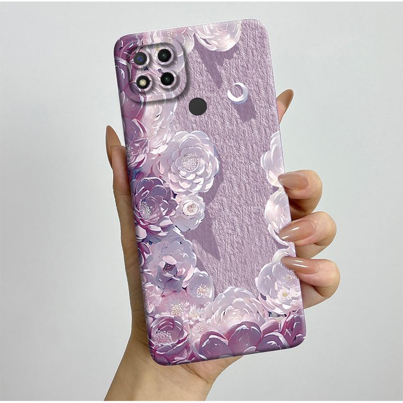 Phone Cases For Xiaomi Redmi 9C NFC 10A Fashion Butterfly Flowers Soft Silicone Back Cover For Redmi 9C Shockproof Coques Fundas