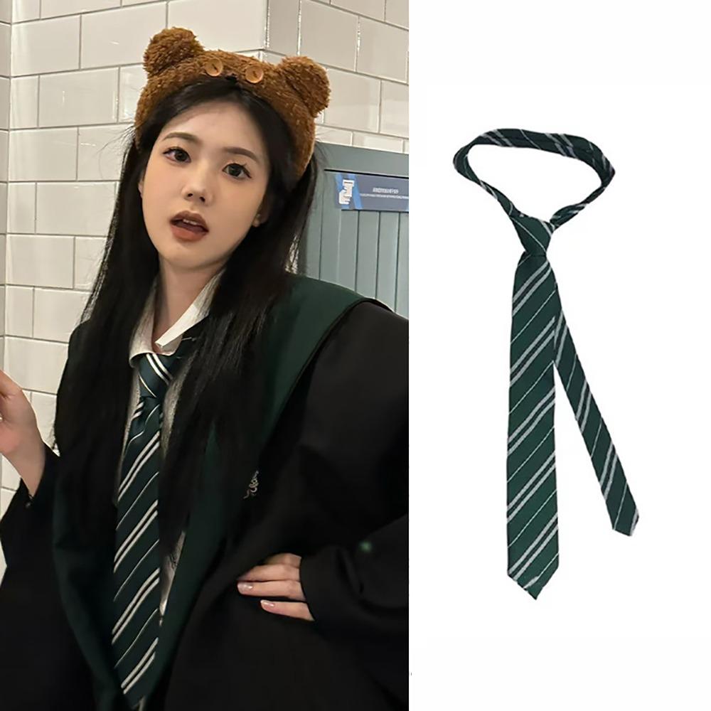 Long Skinny Necktie Scarf Decorative Accessory Striped Neck Tie Striped Waist Belt Women Men