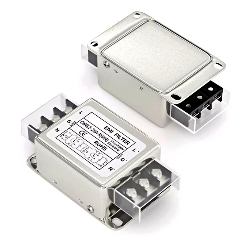 Single-phase Power Filter CW4L2-3A/6A/10A/20A/30A-R CW4L2-10A-R(004) Bipolar Filter Terminal Block 220V Anti-interference