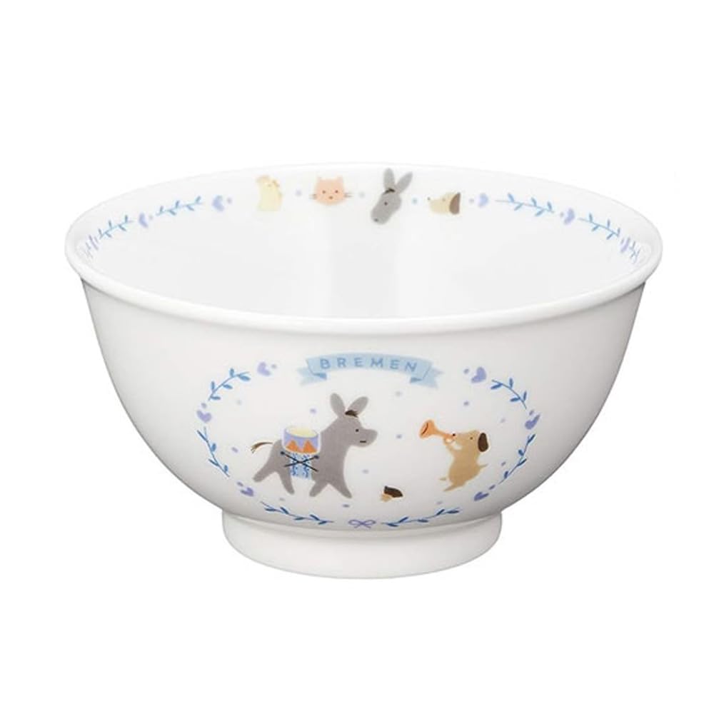 NARUMI Bremen [Made in Japan Children's Tableware] Rice Bowl, Reinforced Heat-Resistant Porcelain, 7980-3321