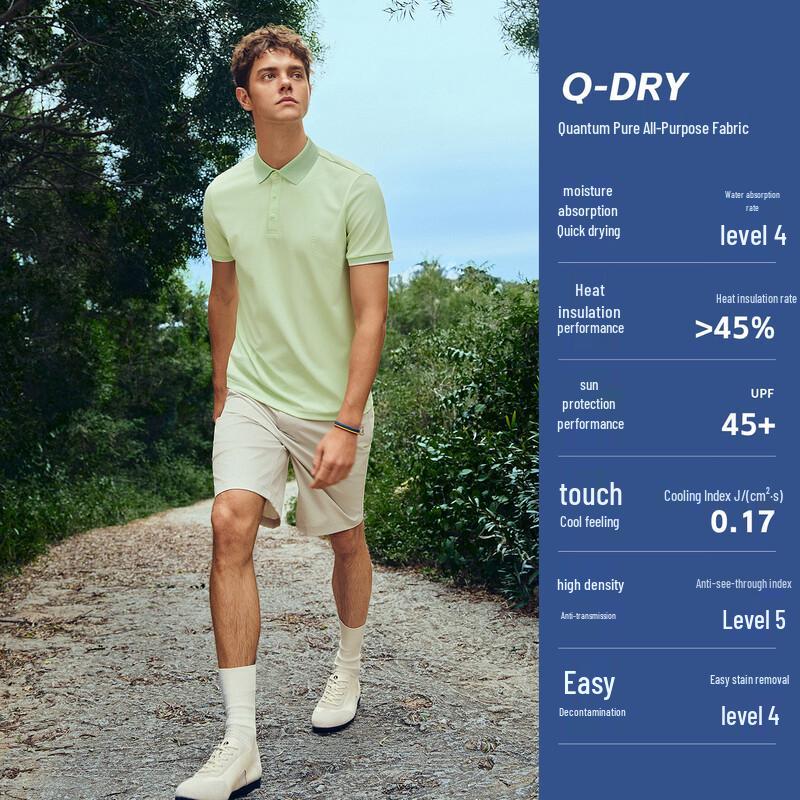 Navigare Men's Outdoor Cooling Short Sleeve Polo Shirt