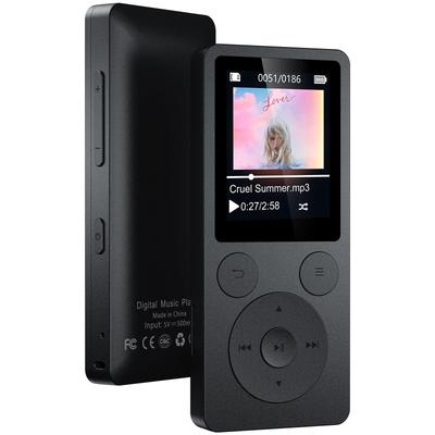 Reproductor MP3 ODEJOI de 64 GB con Altavoz Automático Bluetooth Reproductor de Audio Digital con FM Voz y Audio Calidad de Sonido HIFI Reproducción con Reanudación Física Marcadores