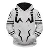 Anime Jujutsu Kaisen Sukuna Tattoo Body Print Hoodie Unisex Cosplay Pullover Sweatshirt