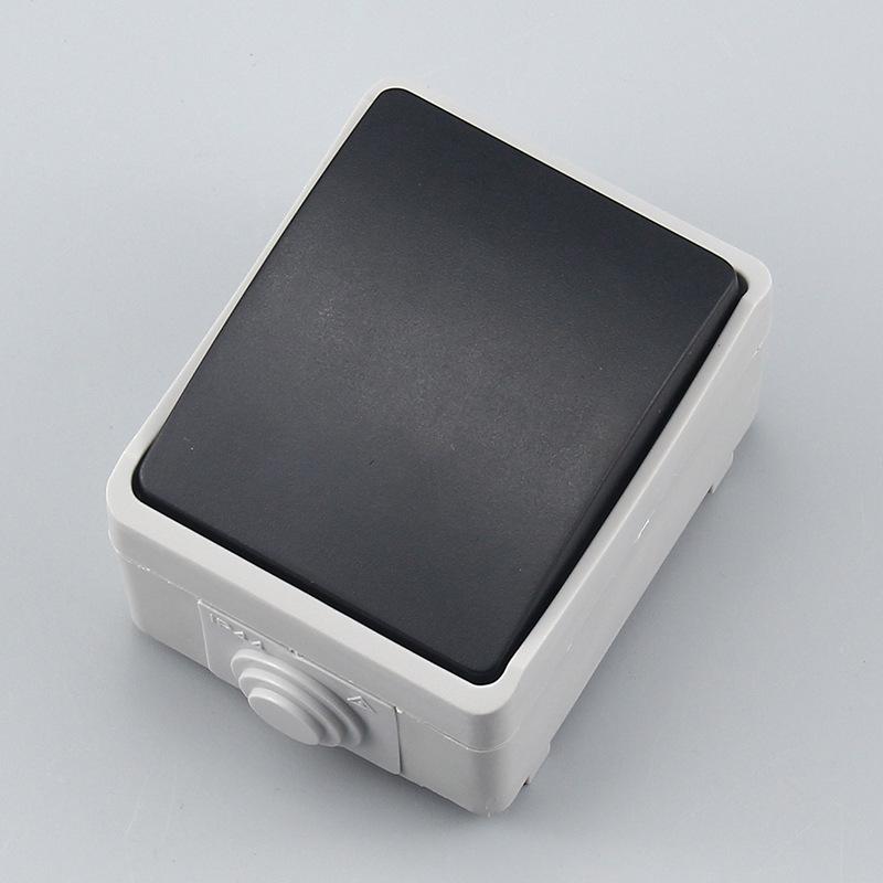 IP44 Waterproof Double-Gang Kitchen/Bathroom Wall Switch