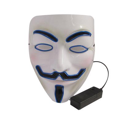 V Vendetta Máscara de Fiesta de Maquillaje Máscara con Luz LED para Halloween Festival Cosplay Fiesta