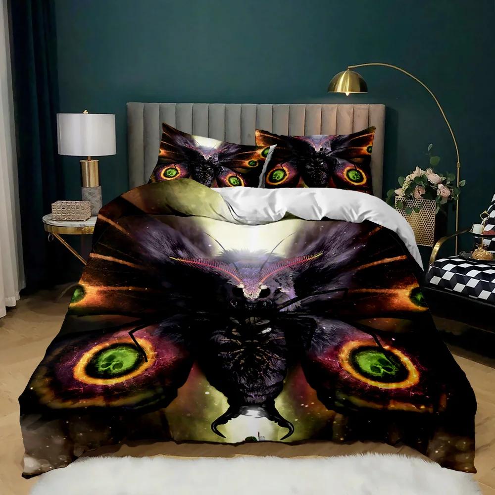 Butterfly Duvet Cover Set Butterfly Plum Branch Pattern Bedding Set Soft Bedclothes Twin Queen King Size Polyester Qulit Cover