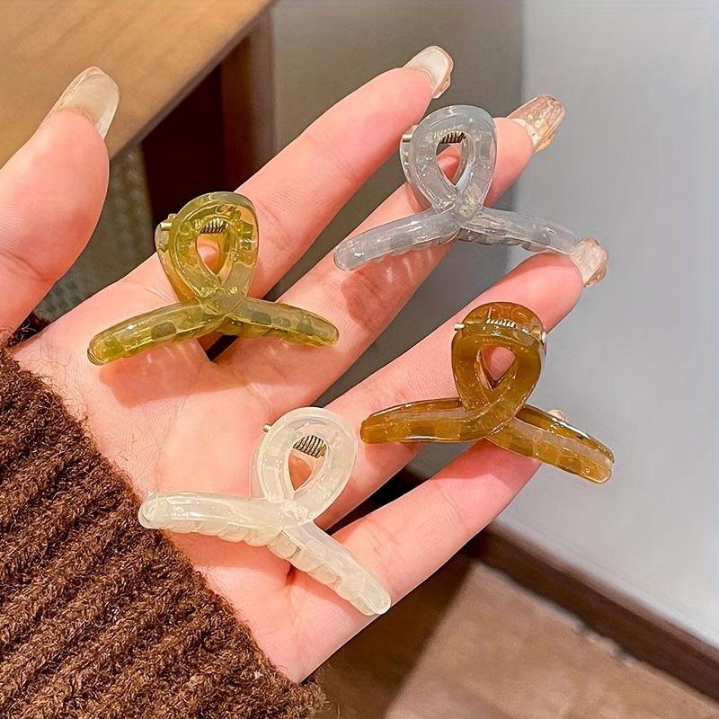 Shark Princess Head Grab Clip Small, Acrylic Edge, Forehead and Side Hair Clip for Women Stylish Hair Accessories for Everyday Wear