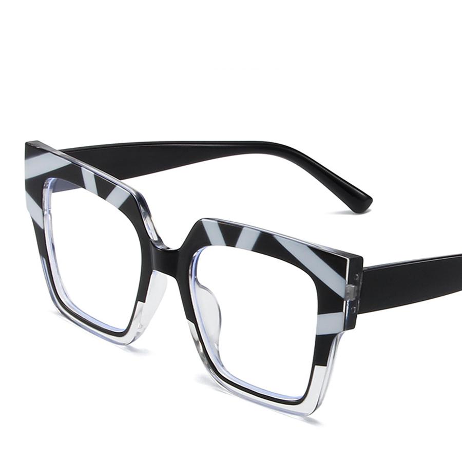 

Модная оправа для очков «кошачий глаз» с большой оправой и плоскими линзами чёрный