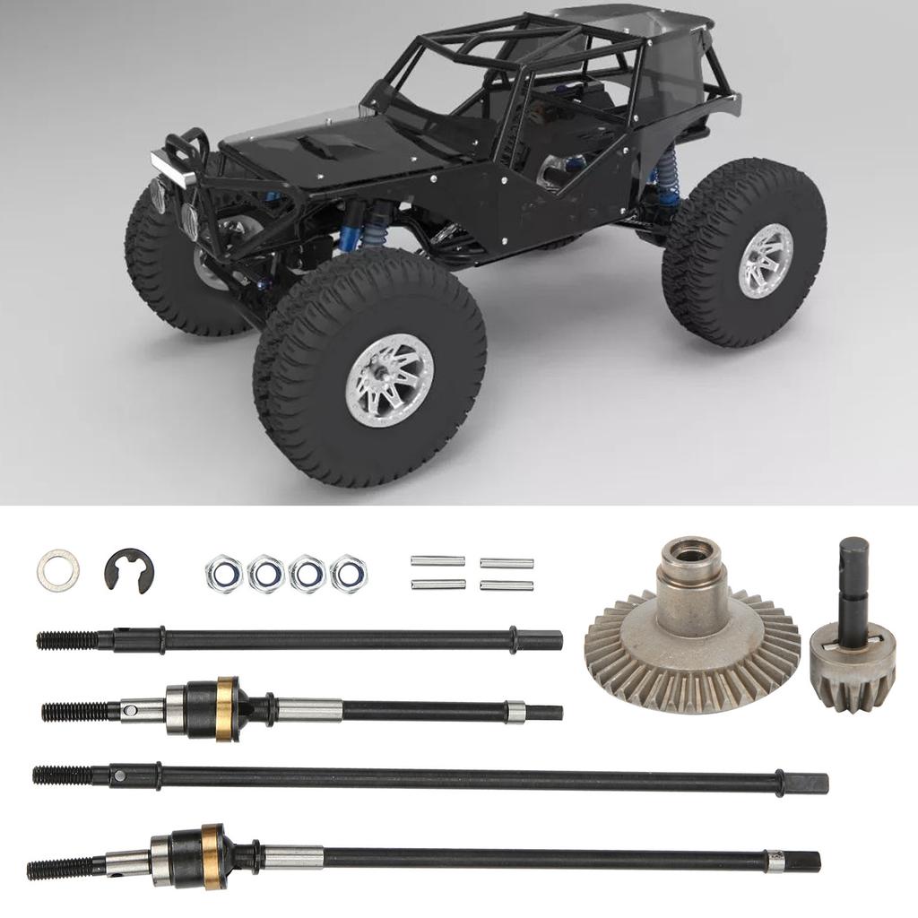 RC Front Rear Drive Shaft Axle with 38T and 13T Gear Set for Axial Wraith RR10/90018