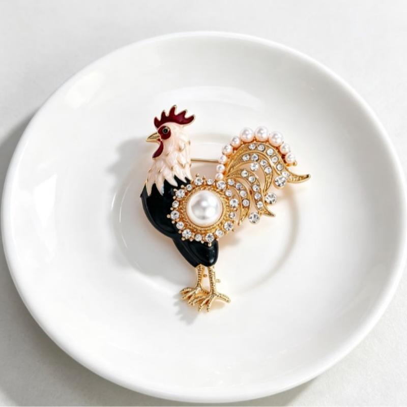 New Rooster Brooch, Personalized Unique Statement Brooch, Exquisite Fashionable Accessory For Men And Women, Stylish Gift