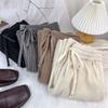 Damen Cord-Fließende Weitbeinige Hose - Große Größen, Einfarbige, Frühling/Herbst