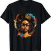 Colorful Art Black Queen Afro Melanin Dripping Juneteenth T-Shirt