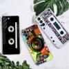 Casetă Audio Vintage Stil Retro Carcasă Transparentă Pentru Samsung Galaxy S22 S20 FE S21 S10 S9 Plus Note 20 Ultra 10 Lite Carcasă Telefon