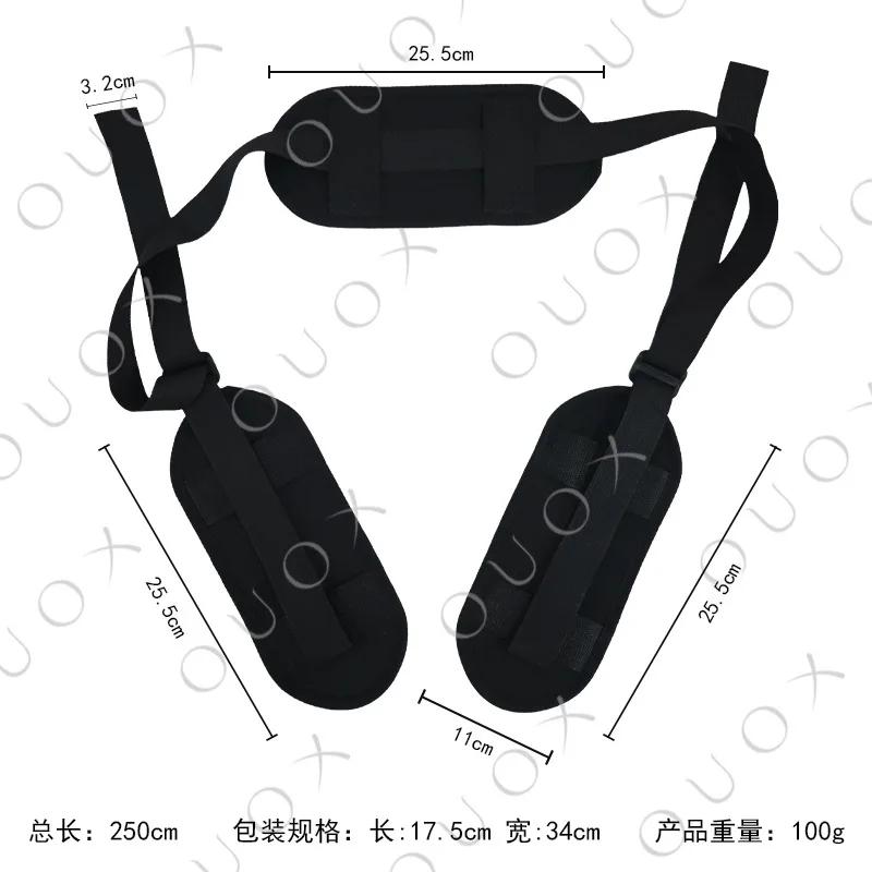 Open Thigh Sex Toy Kit for Adult Couples - Adjustable SM Slave Open Leg Sextoy with Erotic Game Bandage and Neck Pillow