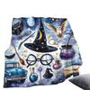 Magic Hat Printed Blanket for Sofa Bed Travel Camping Living Room Office Conditioning Blanket for All Seasons Gifts