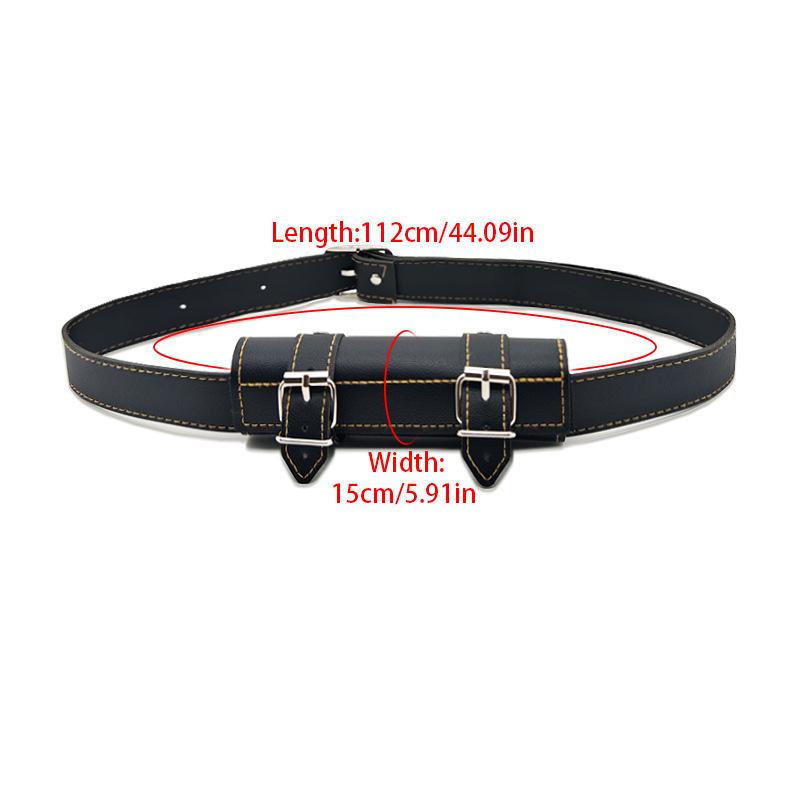 Men'S Sword Belt Party Cosplay Evil Sword Belt, Pu Leather Knife Stand Shoulder Strap Accessories