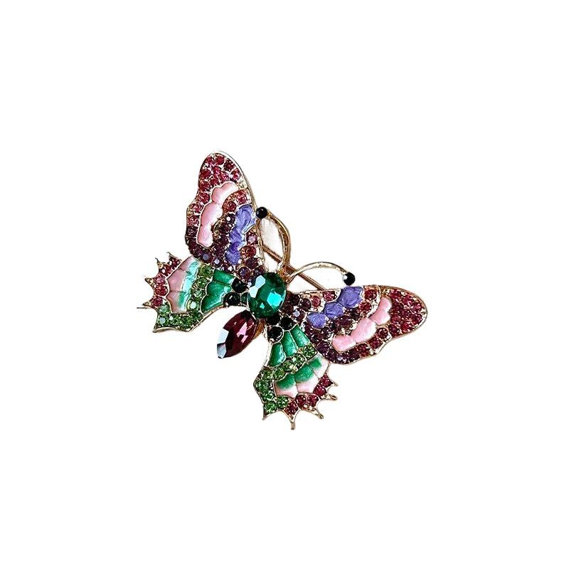 

1pc Classic Enamel Butterfly Brooch For Women Vintage Beauty Casual Pin Casual Party Accessories Wedding Gift
