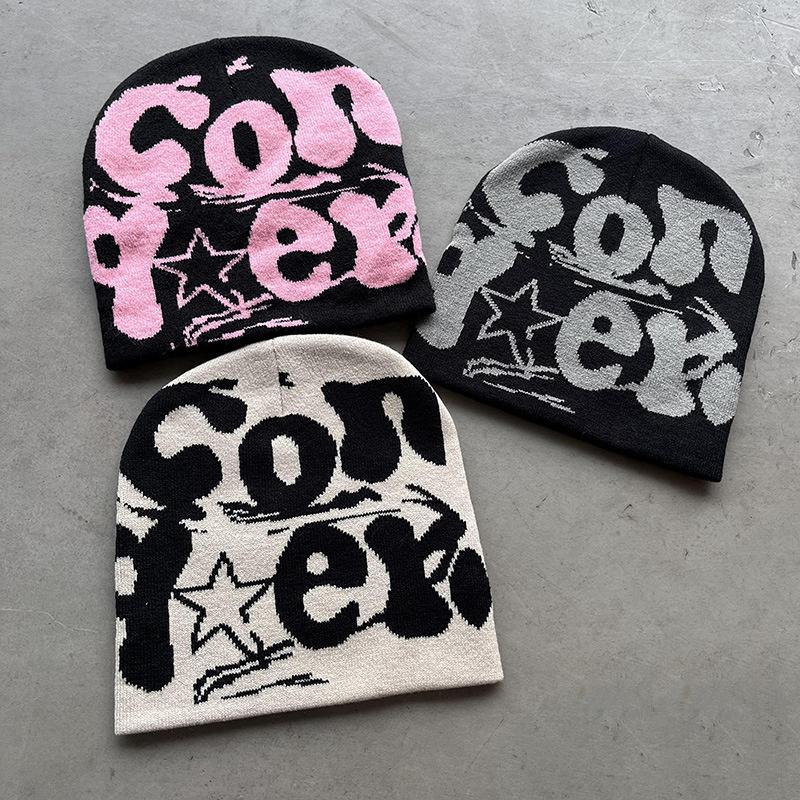 Căciulă Tricotată Vintage Y2K Lână Acril Femei Beanie Iarnă Căciuli Calde Harajuku Hip Hop Casual Skullies Căciulă de Exterior
