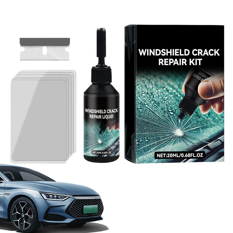 Cracked Glass Scratch Repair Kit 20ml Vehicle Windscreen Nano Fluid Filler Quick Fix Windscreen Scratch Restore Fluid For Glass