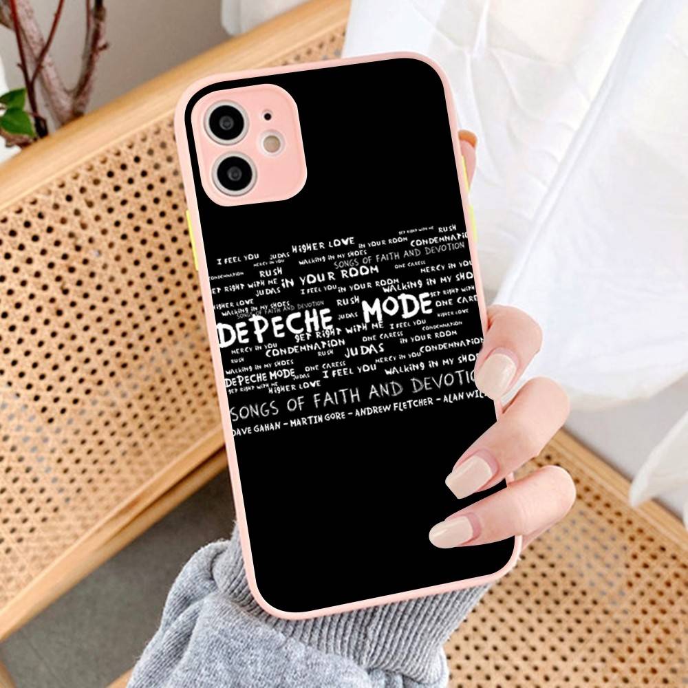 

D-Depeche Mode Rock-ES Band Phone Case For iPhone 16 15 14 11 12 13 Pro Max Plus 12 XS Max Back Cover Matte Case iphone 16 pro