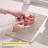 Silicone Draining Mats with Slope Design for Quickly Water Drainage Heat Resistant to 230C Nonslip Base for Dishes