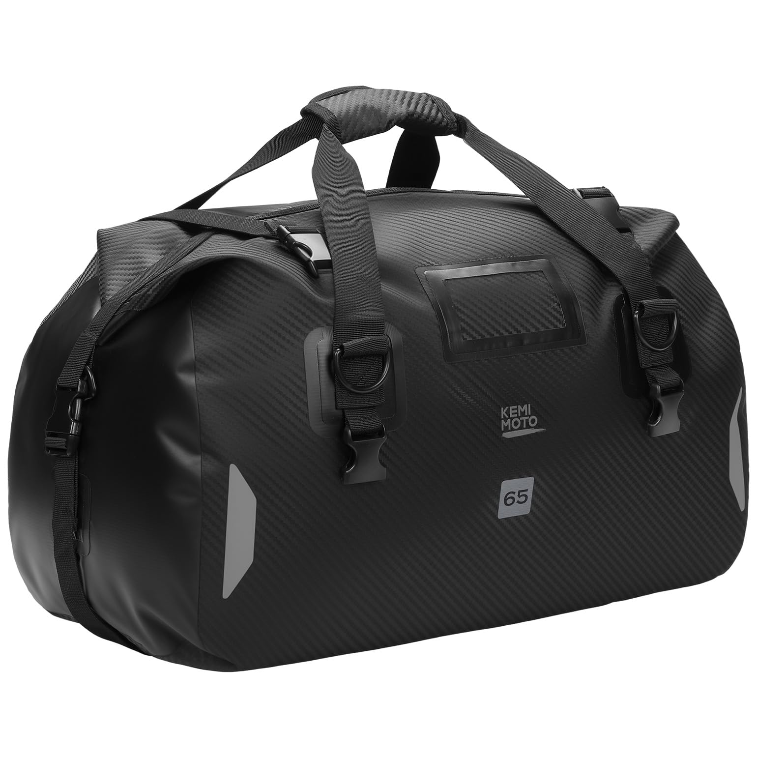 

KEMIMOTO Мотоциклетное Сиденье Туринговое 65 л с Плечевым Светоотражателем и Воздушным Идеально для Поездок на 3 Ночи или Сумка, 100% Водонепроницаемая, Сумка, Сумка для Кемпинга/Туринга,