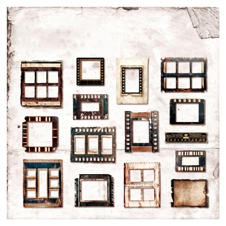 

15Sheets Antique Decorative Paper Sticker for Journal Planner Scrapbooking Memory Book Card Making Album Embellishments