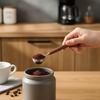 Wood Handle Stainless Steel Coffee Scoop Tablespoon Accurate Measuring Spoon for Coffee Beans Powder Home Cafe Use