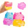 Cute Cat Squishy Stress Ball Transparent Squeeze Fidget Toy for Anxiety Relief