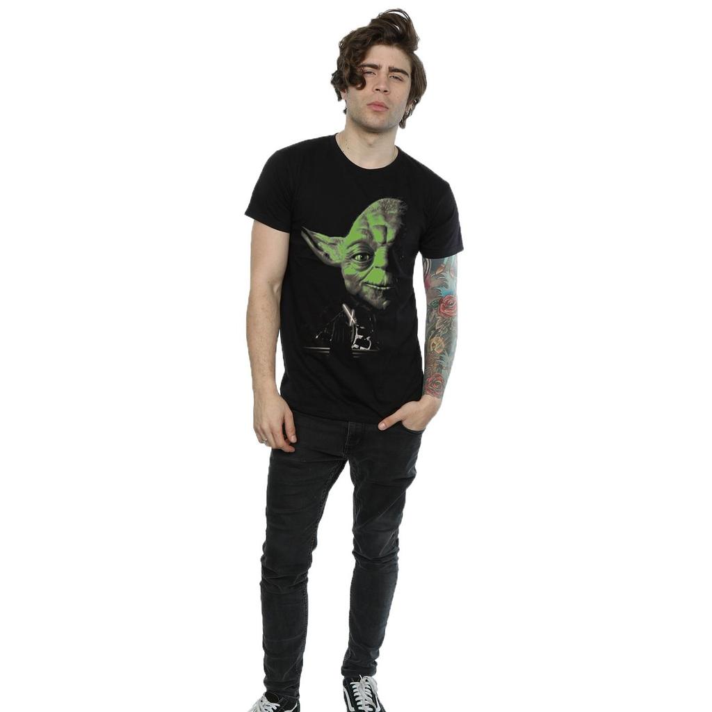 Star Wars Mens Yoda Green Face T-Shirt