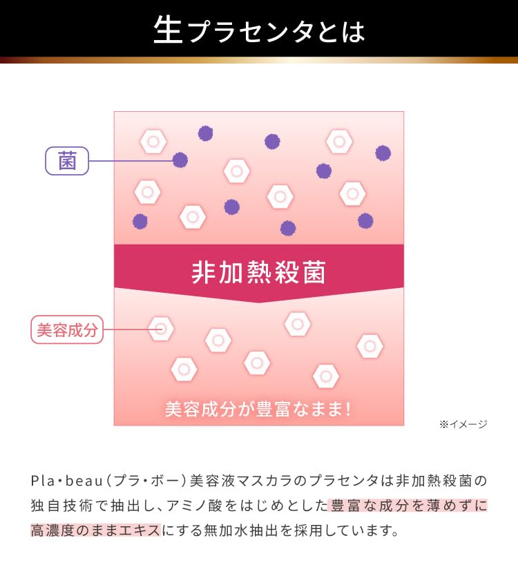 PROIDEA Pure Placenta 50 Serum Mascara Pla beau (Black)