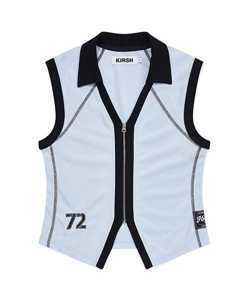 Full Open Pique Sleeveless [Sky] 1