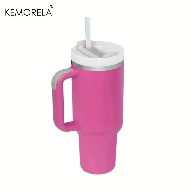 KEMORELA 40oz Stainless Steel Vacuum Insulated Tumbler 1182ML With Lid And Straw For Water Iced Tea Or Coffee Smoothie And More