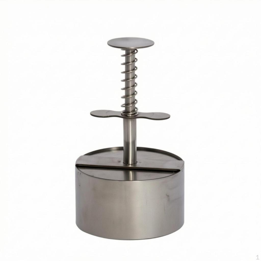 Burger Patty Press Heavy-Duty Maker with Base Manual for Kitchen, Barbecue
