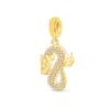New Sparking Gold Plated Charm Beads Dangle Fit Original Snake Bracelet Necklace Beads For Diy Jewelry Women Gift