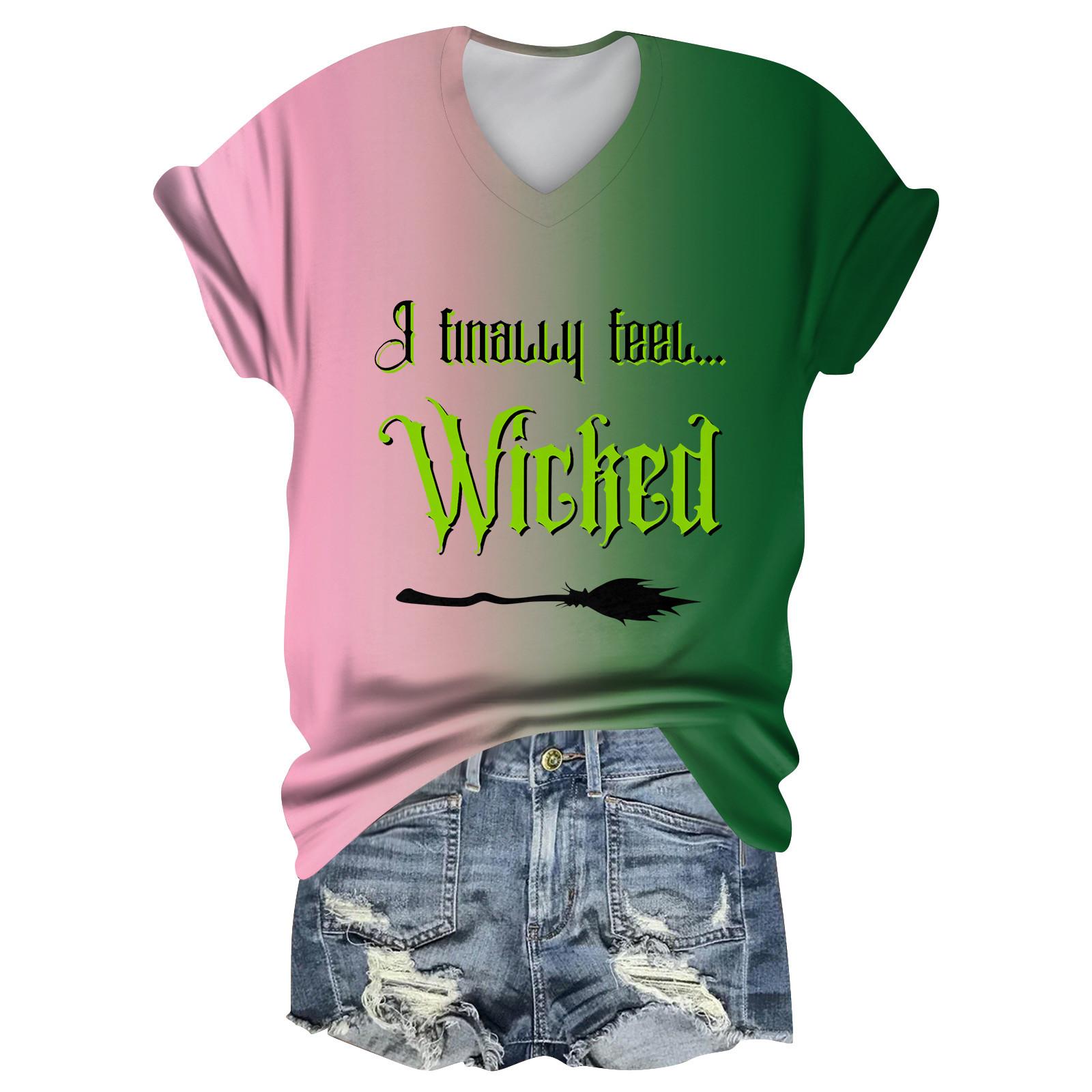 

Женская повседневная футболка с коротким рукавом и V-образным вырезом L армия зеленый